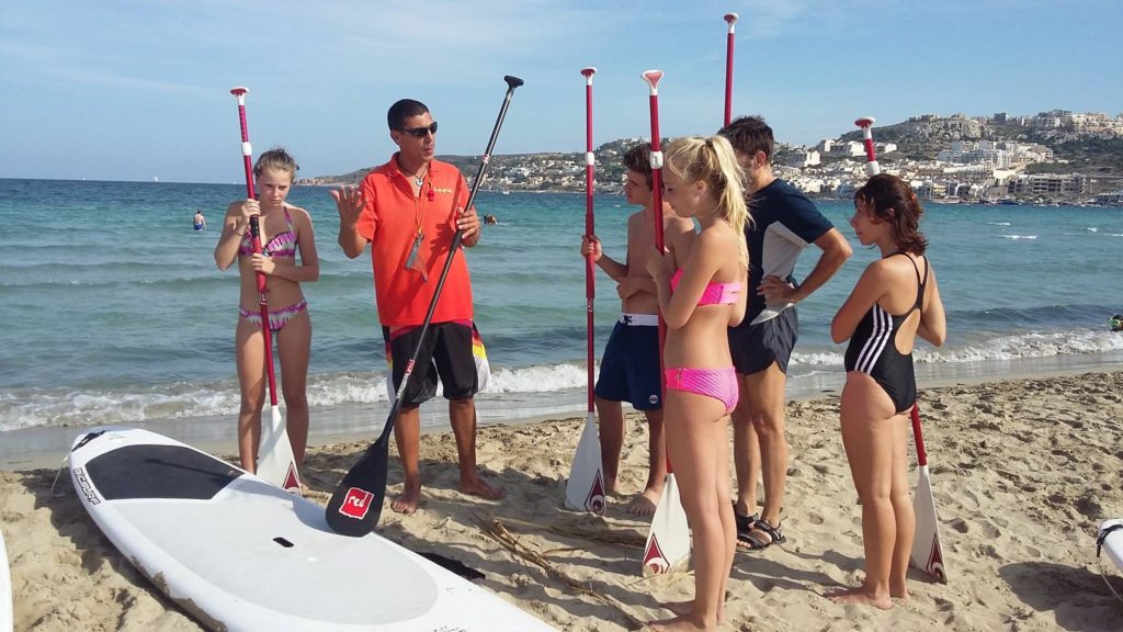 windsurfing in Malta