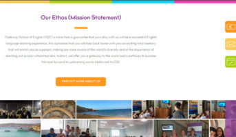 Gateway School of English Website Screenshot Malta Learn English