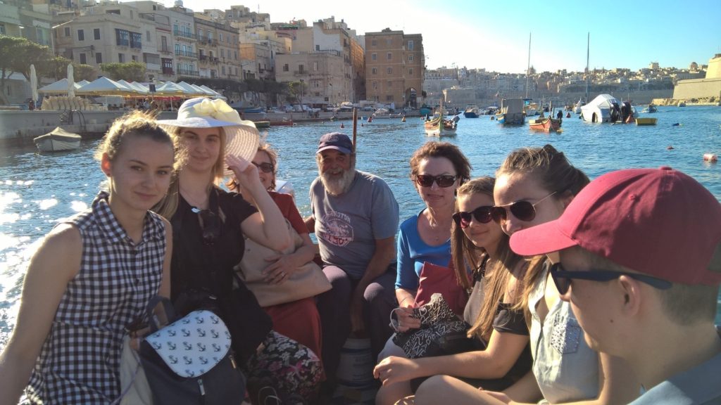 English language students in Malta during their free time at the Three Cities