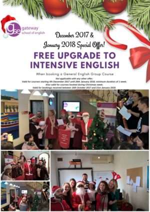 English schools Malta December January Special Offer Intensive English Course