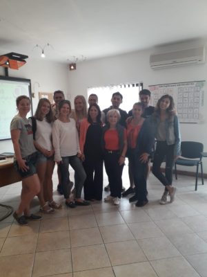 GSE Malta English school General English Intermediate Class great mix of nationalities- Students from Germany France Estonia China Turkey Colombia Brazil