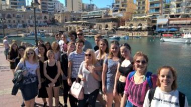 Gateway School of English GSE Malta Summer Junior Programmes for teenagers 13 to 17 years - Orientation Walk St Julians Bay