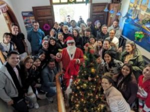 Christmas in Malta English schools Gateway School of English GSE Santa Claus and students